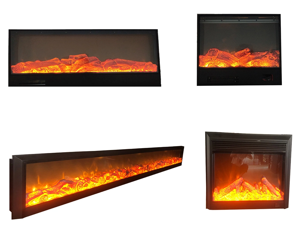 Wall Mounted 3D Decorative Fire Adjustable Remote Control Freestanding Electric Fireplace