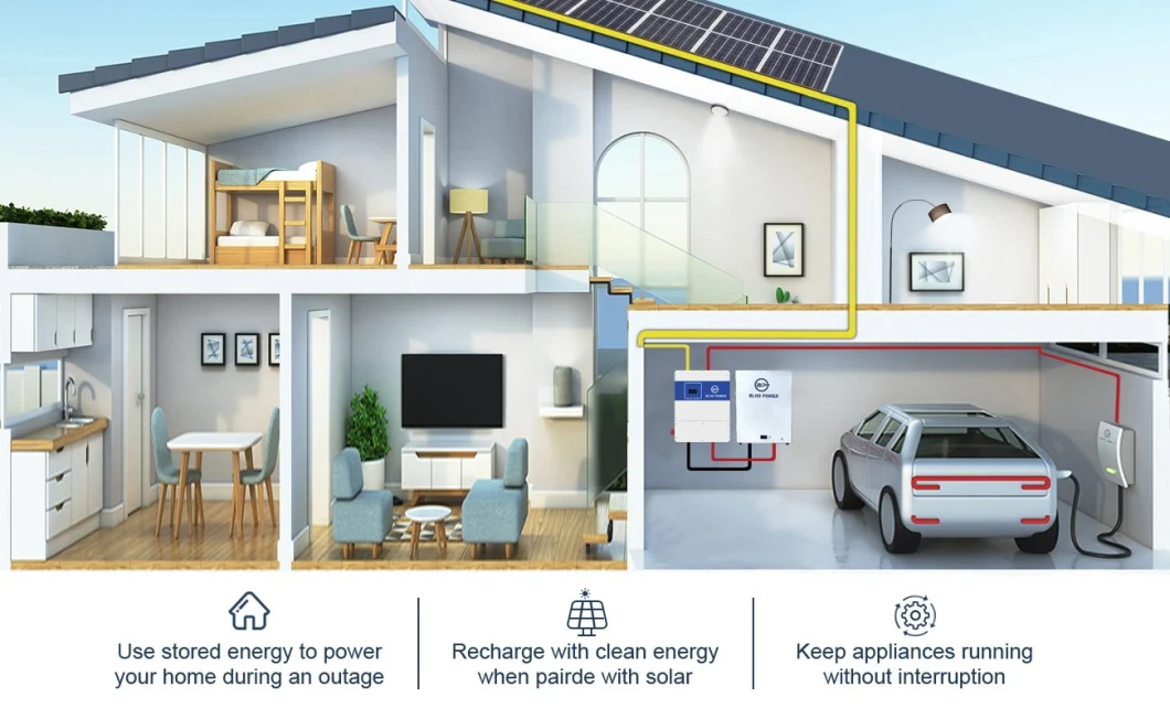 Bloopower 15kw 15kwh 200ah 400 Ah 48 Volt for Home Lighting Residental 5.12kwh Electric BMS Chargers House Supply at Home on Grid Battery Pack