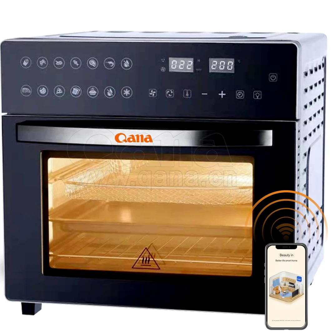 Qana Factory Wholesale All in 1 Smart Air Fryer 25L Visible Air Fryer Oven Customized Air Fryer