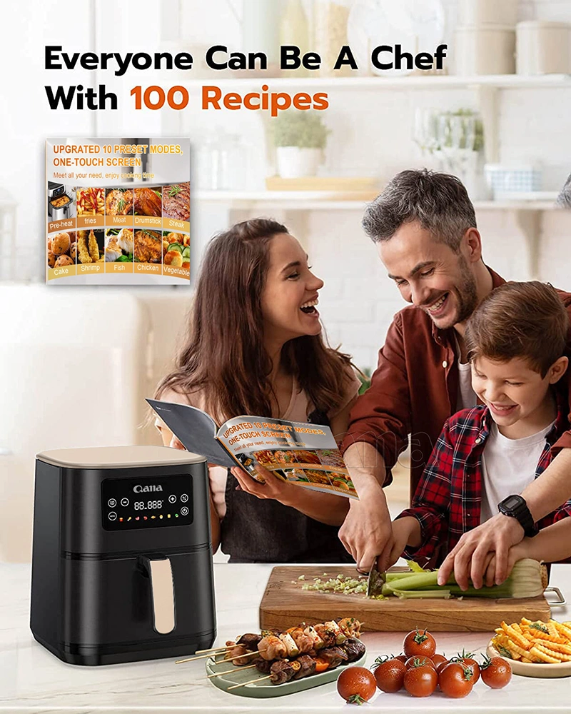 Qana All in 1 New Design Multi-Function Air Fryer Wholesale Familiy Size Capacity 5.8L Air Fryer Oven