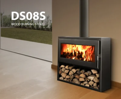 2022 エコ新デザイン屋内自立型黒薪ストーブ暖炉ホームヒーター過熱保護付き