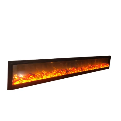 シンプル、モダン、高級感のある超大型3D装飾炎LED電気暖炉